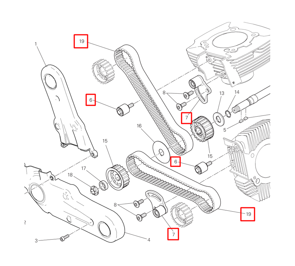 73740241B-45120211A-45120201A TIMING BELTS/ROLLERS SET
