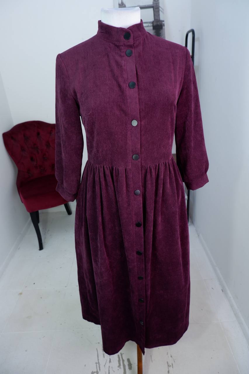 Платье Rosa Moda вельветовое, визуально 48 размер