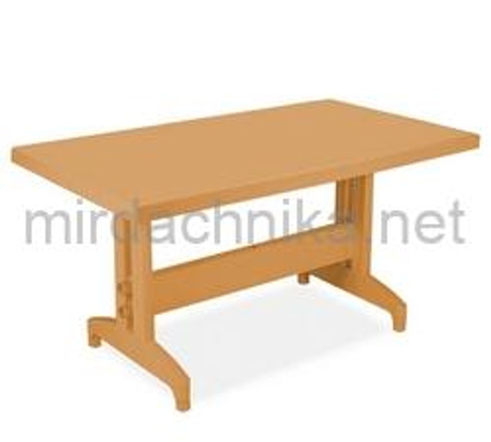 Стол пластиковый прямоугольный «Престиж» 1400х800 мм — Бежевый