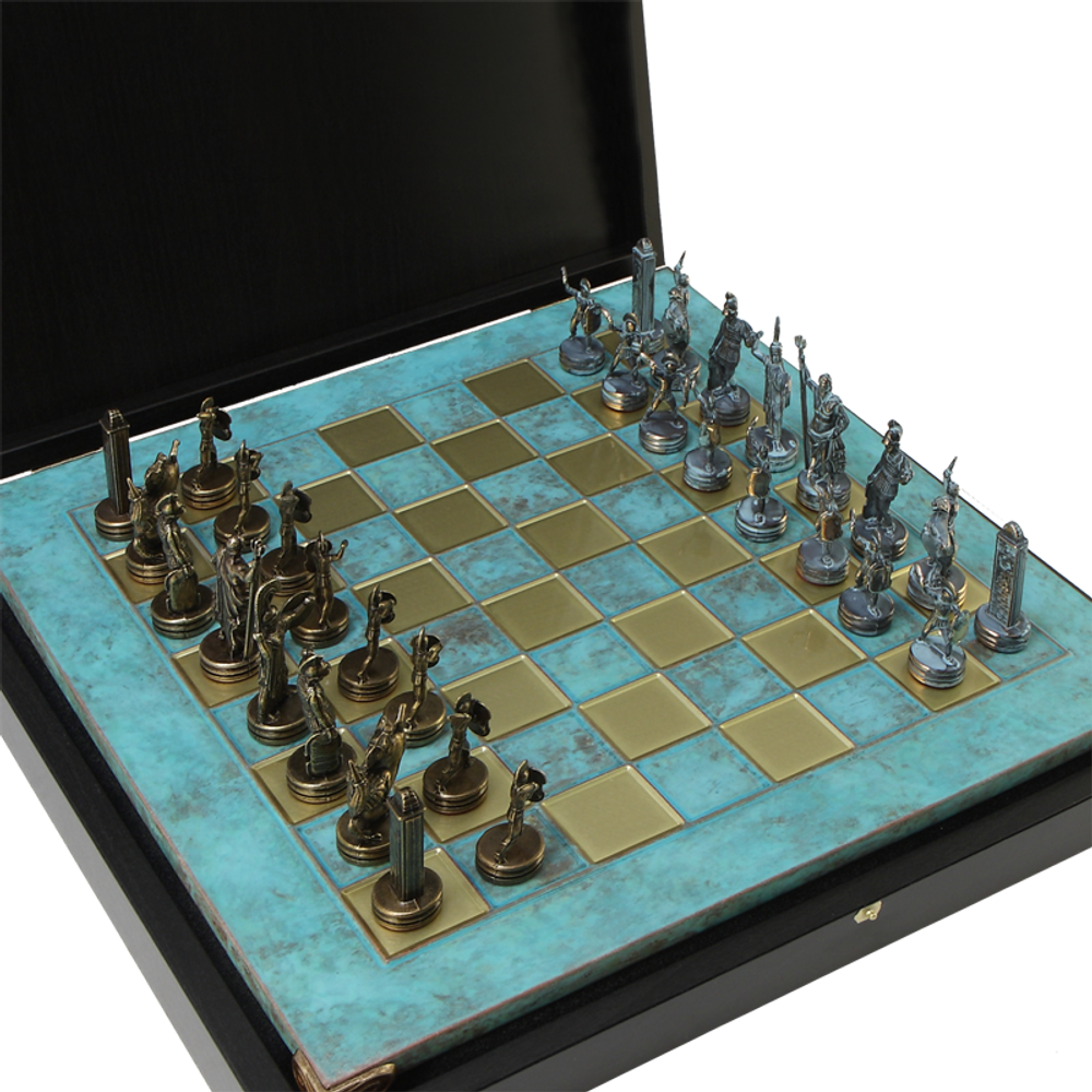 Manopoulos Шахматы оригинальные сувенирные "Троянская война"