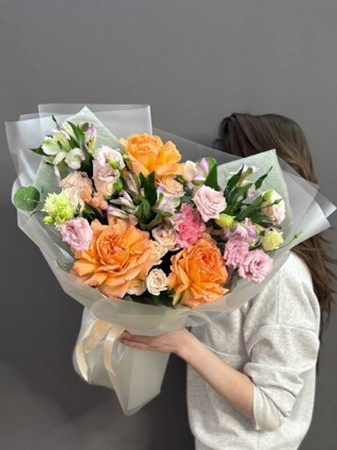 Авторский букет с французскими розами