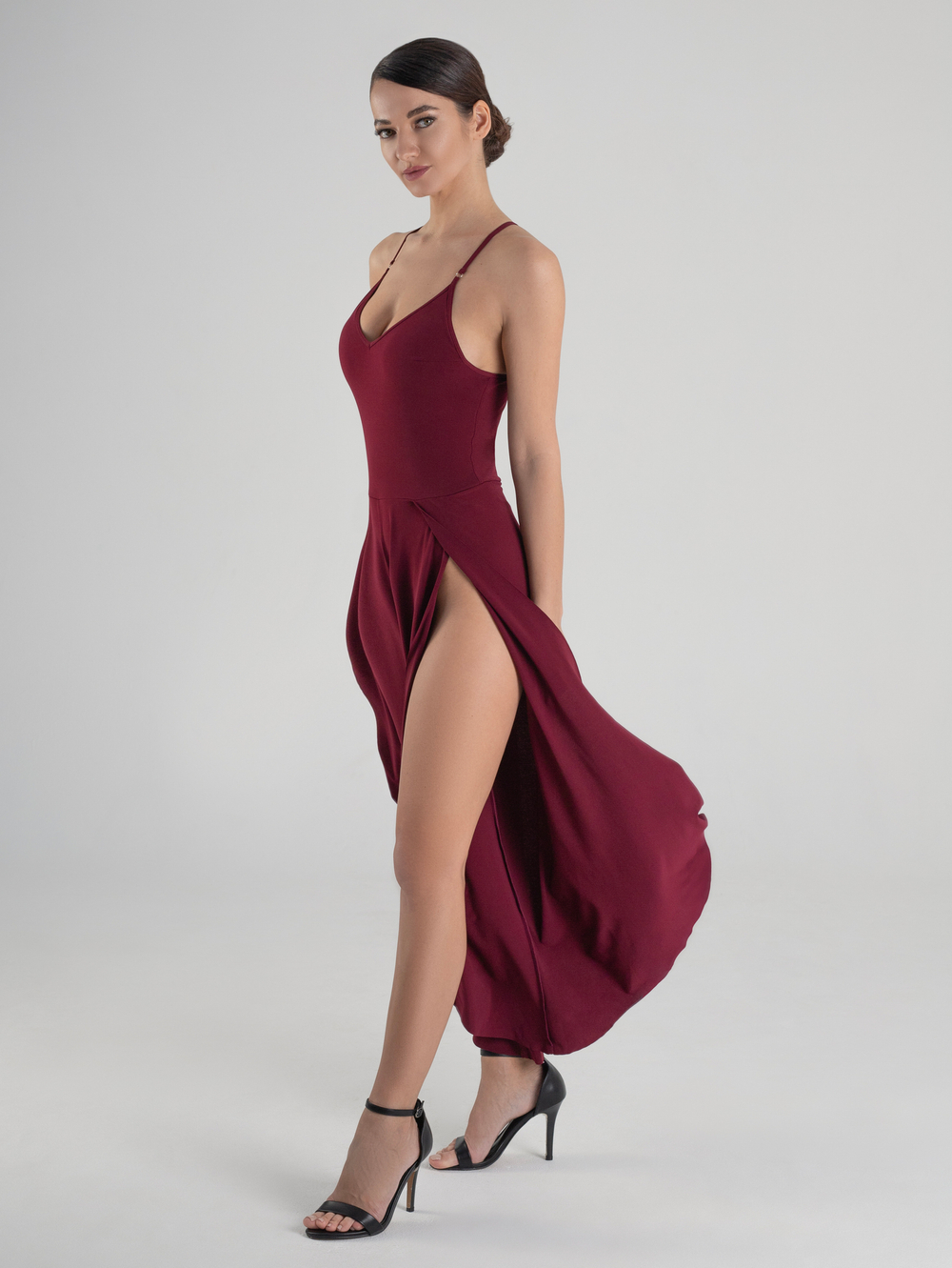 Lotus Unitard, Dark Red