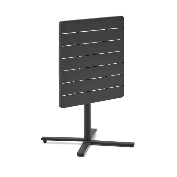Складной уличный стол Torreta из алюминия с черной отделкой 70 x 70 см