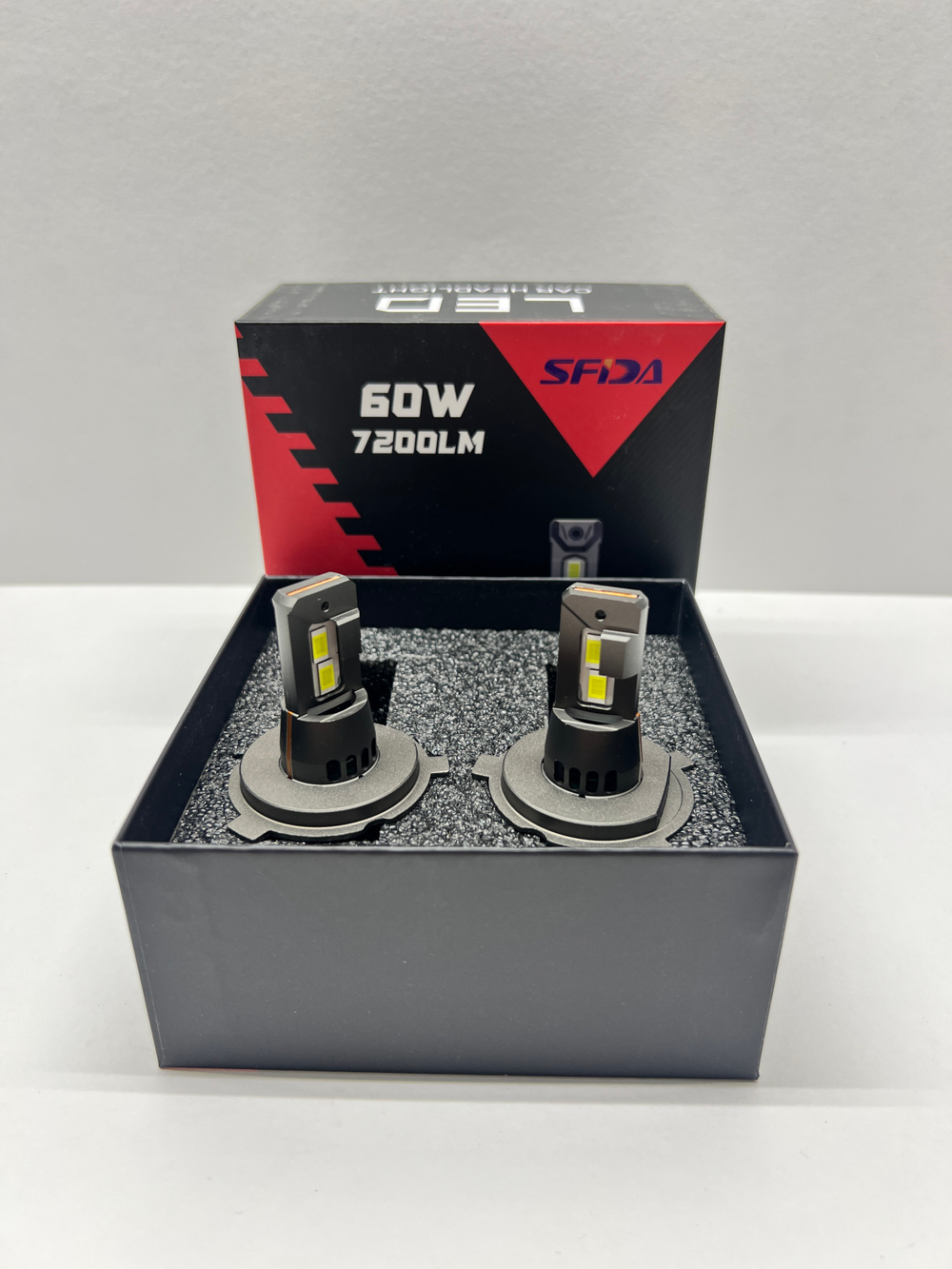 H4 / Комплект светодиодных ламп (H4) SFIDA LED V19 7200LM (2 шт./ комплект)