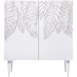 Комод Тропик Классика с 2-мя полками Айс Сильвер