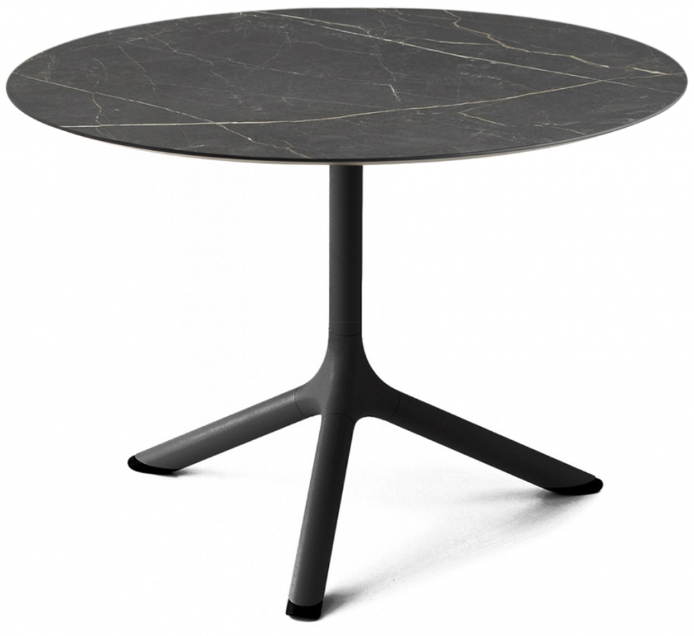 Столик ламинированный кофейный Scab Design Tripe, черный, черный мрамор Сахара