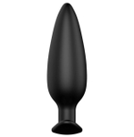 Анальная пробка со смещенным центром тяжести черная 12 см