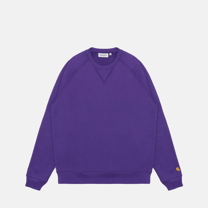 Толстовка мужская Carhartt WIP Chase Sweatshirt артикул:I033660_tyrian - купить в магазине Дайс