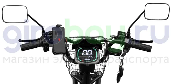 Электроскутер GT U3 1000W (60V/30Ah) железофосфат - Черный фото №9