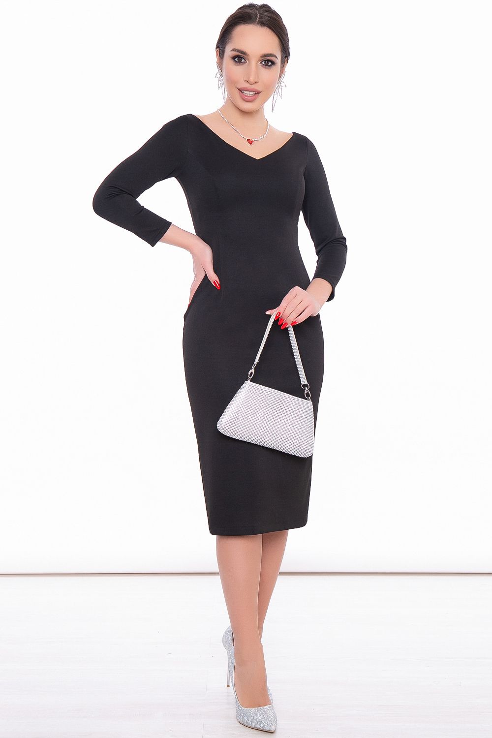 Платье "Аделаида" (блэк) П3238 LT Collection (Акция)