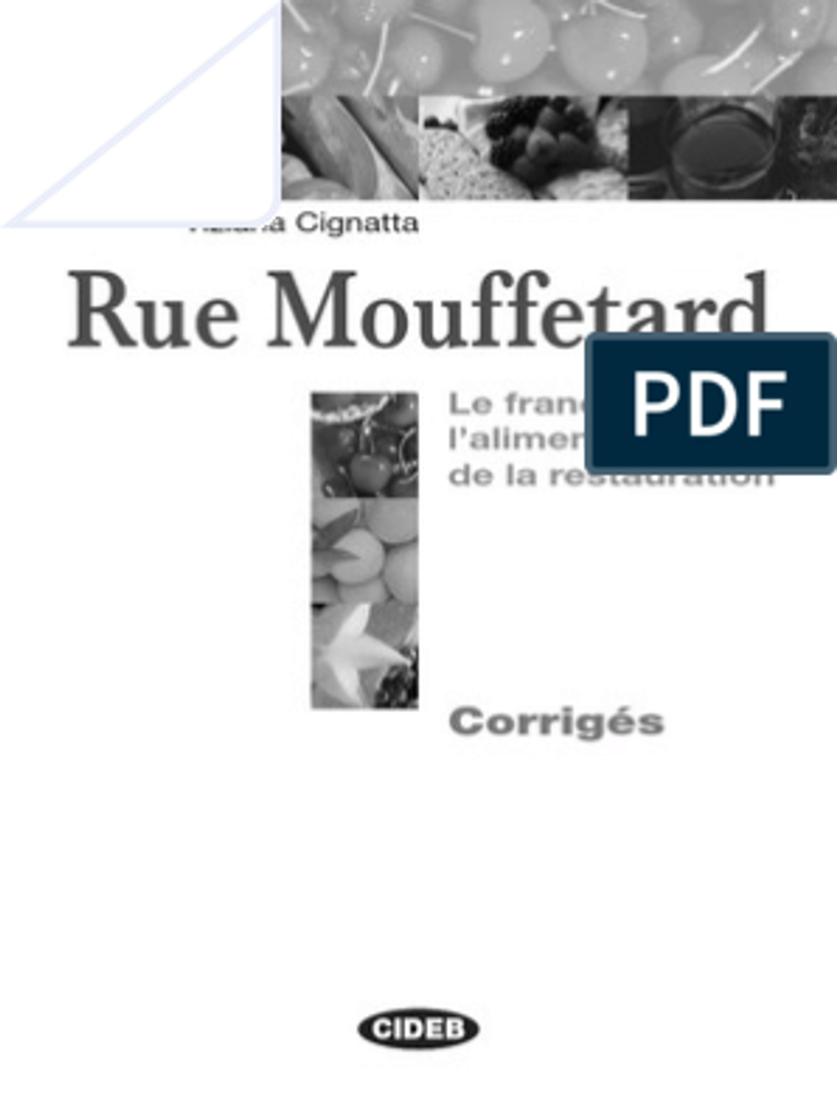 Rue Mouffetard Corriges
