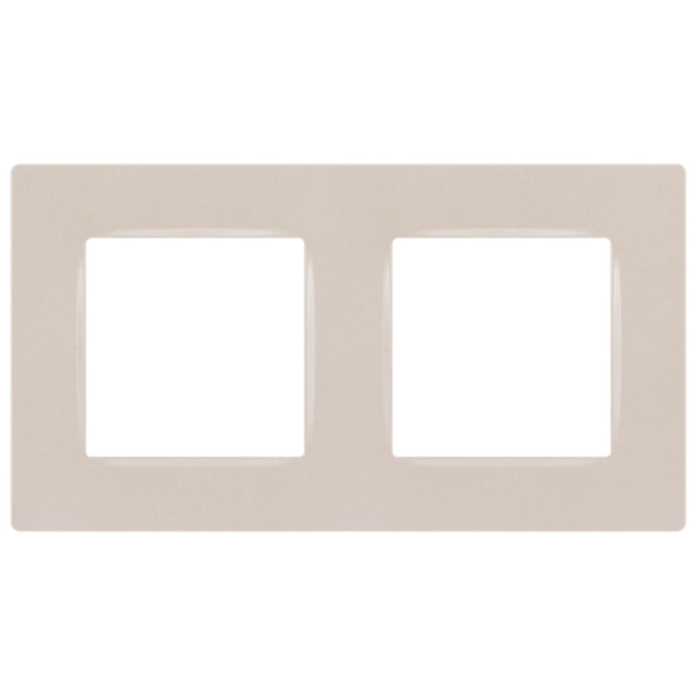 Рамка для розеток и выключателей ЭРА Серия 12 12-5202-15 на 2 поста, Классик, перламутр