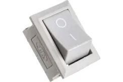 Переключатель TDM YL-211-01 6А 2 пол "I-O" 1з серый 30607