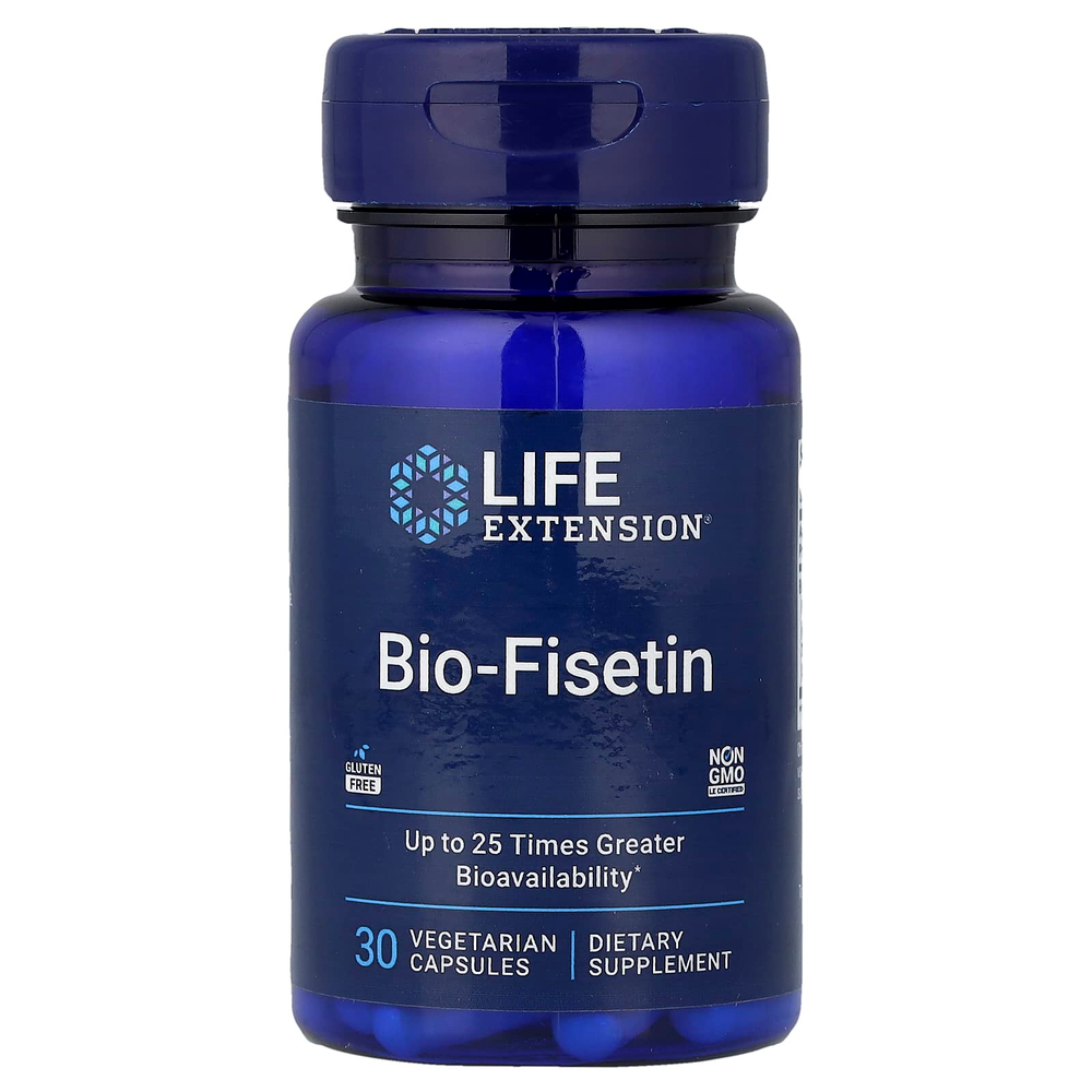Life Extension, биофизетин, 30 вегетарианских капсул