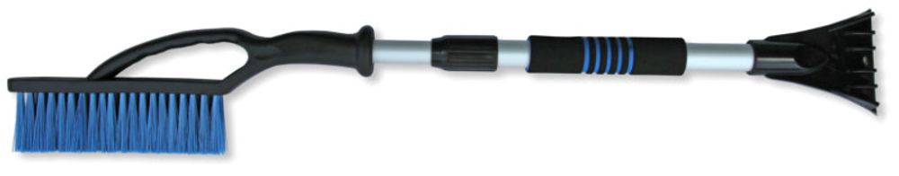 Скребок+щетка  для снега  57-107см "CITY UP" ТЕЛЕСКОП, мягкая ручка CU-87