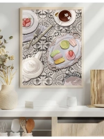 постер на кухню 50х70 см интерьерный