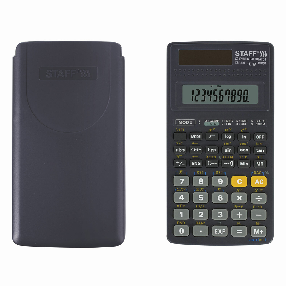 Калькулятор инженерный STAFF STF-310 (142х78 мм) 139 функций 10+2 разрядов двойное питание