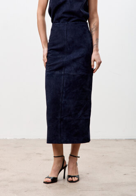 Юбка из натуральной замши