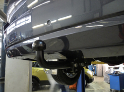 Фаркоп на SsangYong Stavic 2WD / 4WD 2013-2019. Требуется подрезка бампера. Тип шара: A. Нагрузки: 1250/75 кг, SY 012