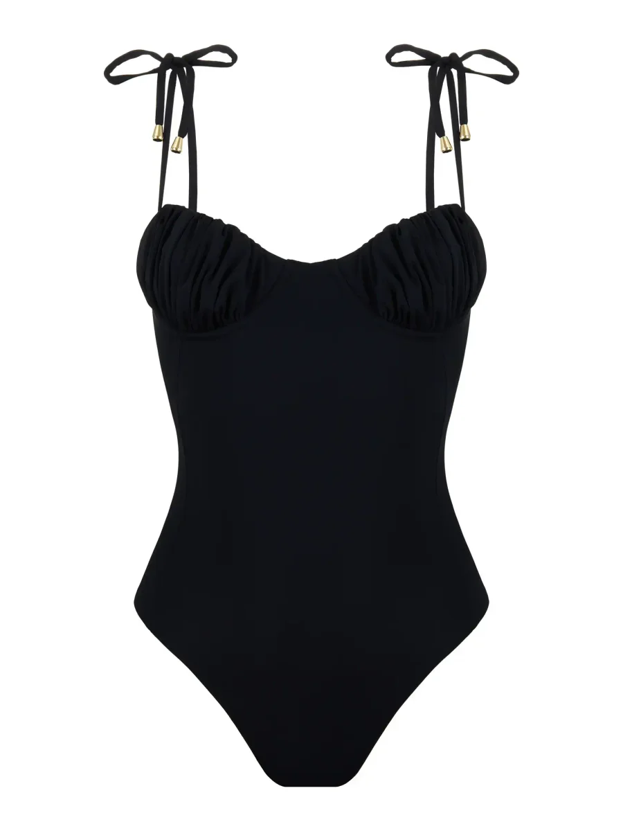 Слитный купальник Mia, Черный