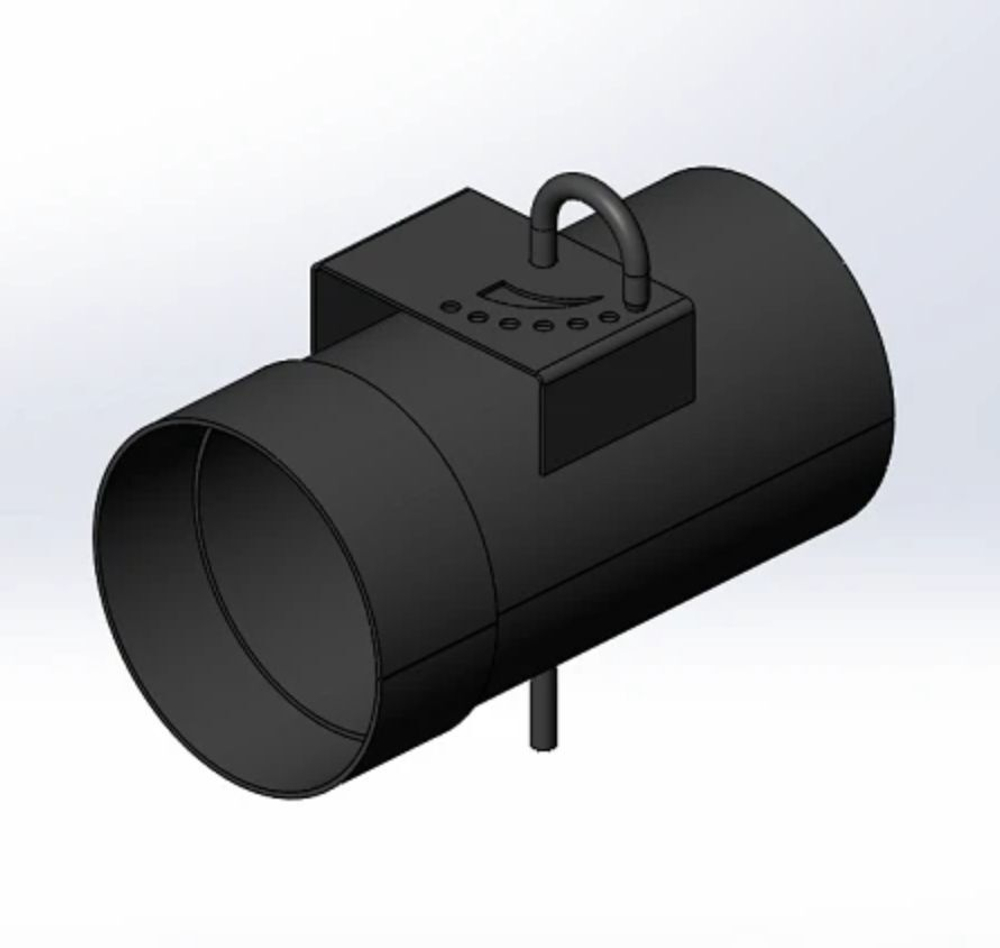 Патрубок дымохода D=150, L=197