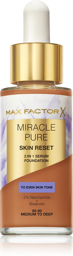 Max Factor Miracle Pure Skin Reset - Подкладка для ухода оттенок 85-90 Medium To Deep, 30 ml