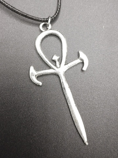 Кулон "Анх" египетский крест жизни. Серебристый