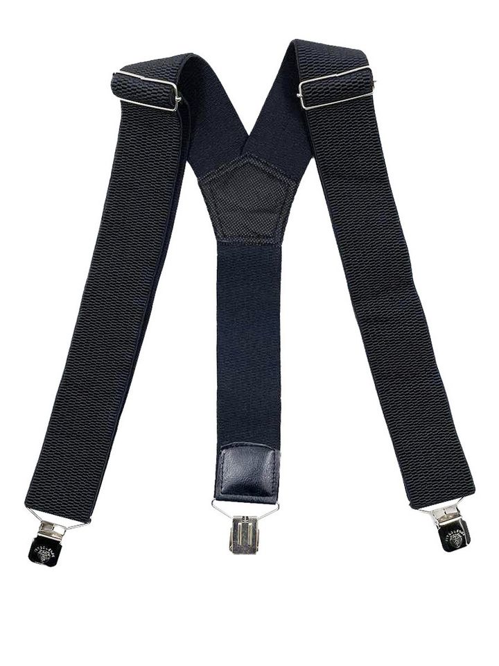 Подтяжки рифленые 50мм 3 крепления (черные)