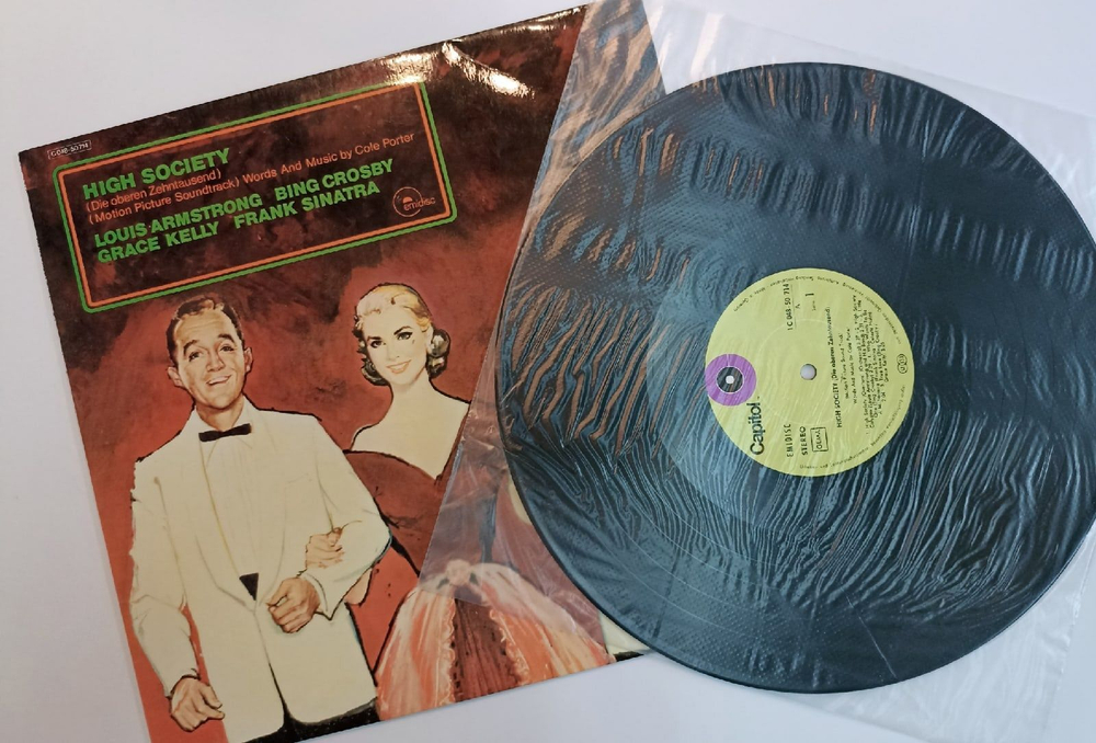 Винтажная виниловая пластинка Сборник Frank Sinatra, Bing Crosby, Louis Armstrong High Society (Motion Picture Soundtrack) (Germany 1970)