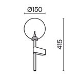Настенный светильник Maytoni Mood MOD172WL-01B