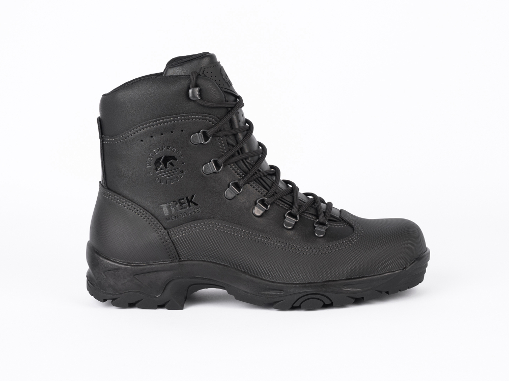 TREK Turist New26 черный (нат. кожа, мембрана, кевлар, ПУ+ТПУ)