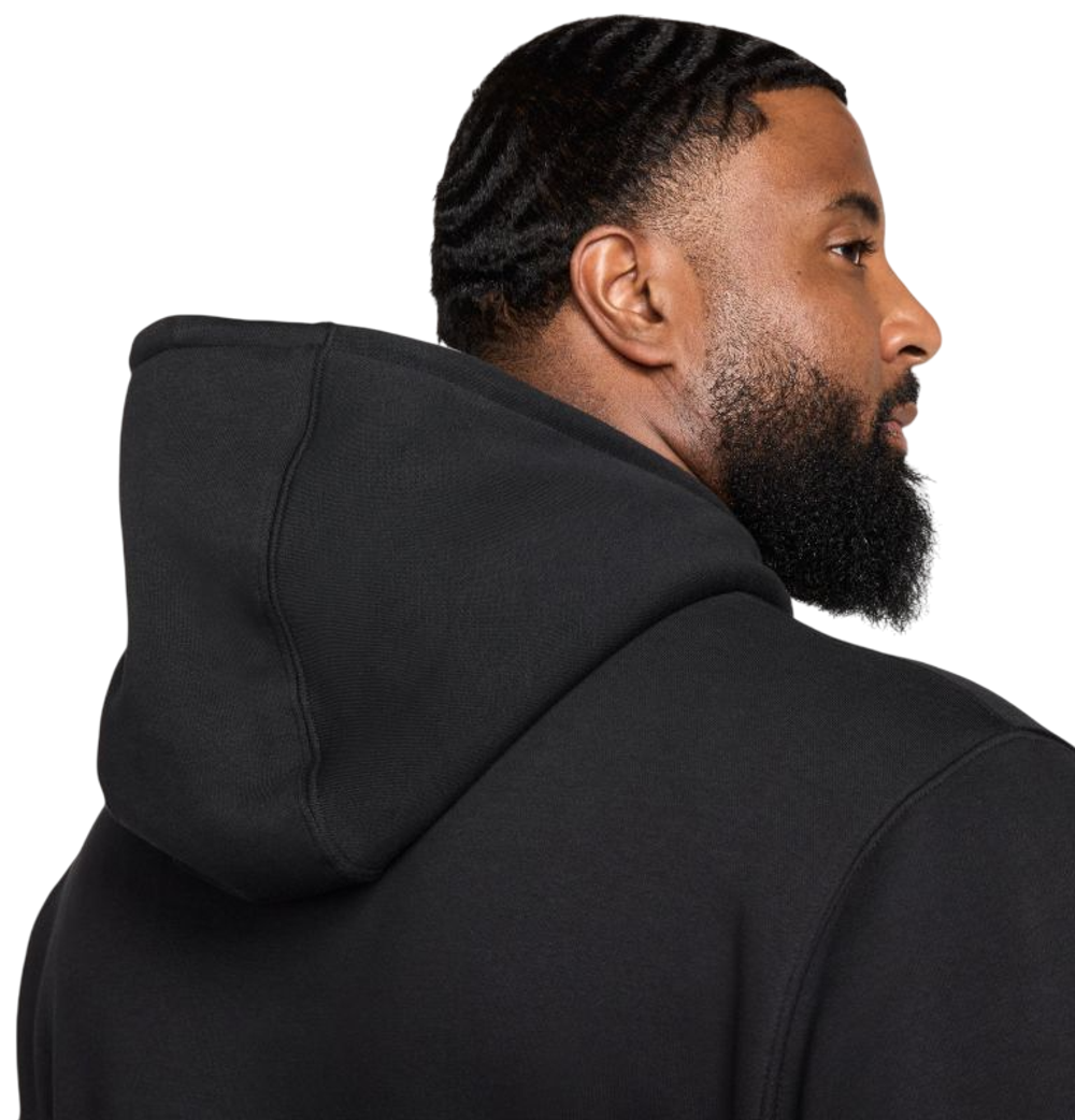 Куртка теннисная Nike Club Fleece Pullover - black/black/white