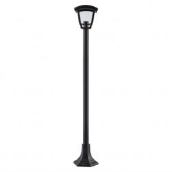 Садово-парковый светильник ЭРА ДТУ 07-8-002 Валенсия 4 черный 4 гранный напольный IP44 светодиодный 8Вт 3000K | Садово-парковые светильники