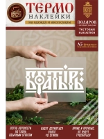 Термонаклейка на одежду, термопринт Богатырь белый