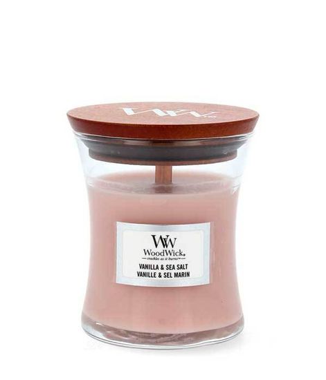 Ваниль и морская соль, ароматическая свеча, WoodWick