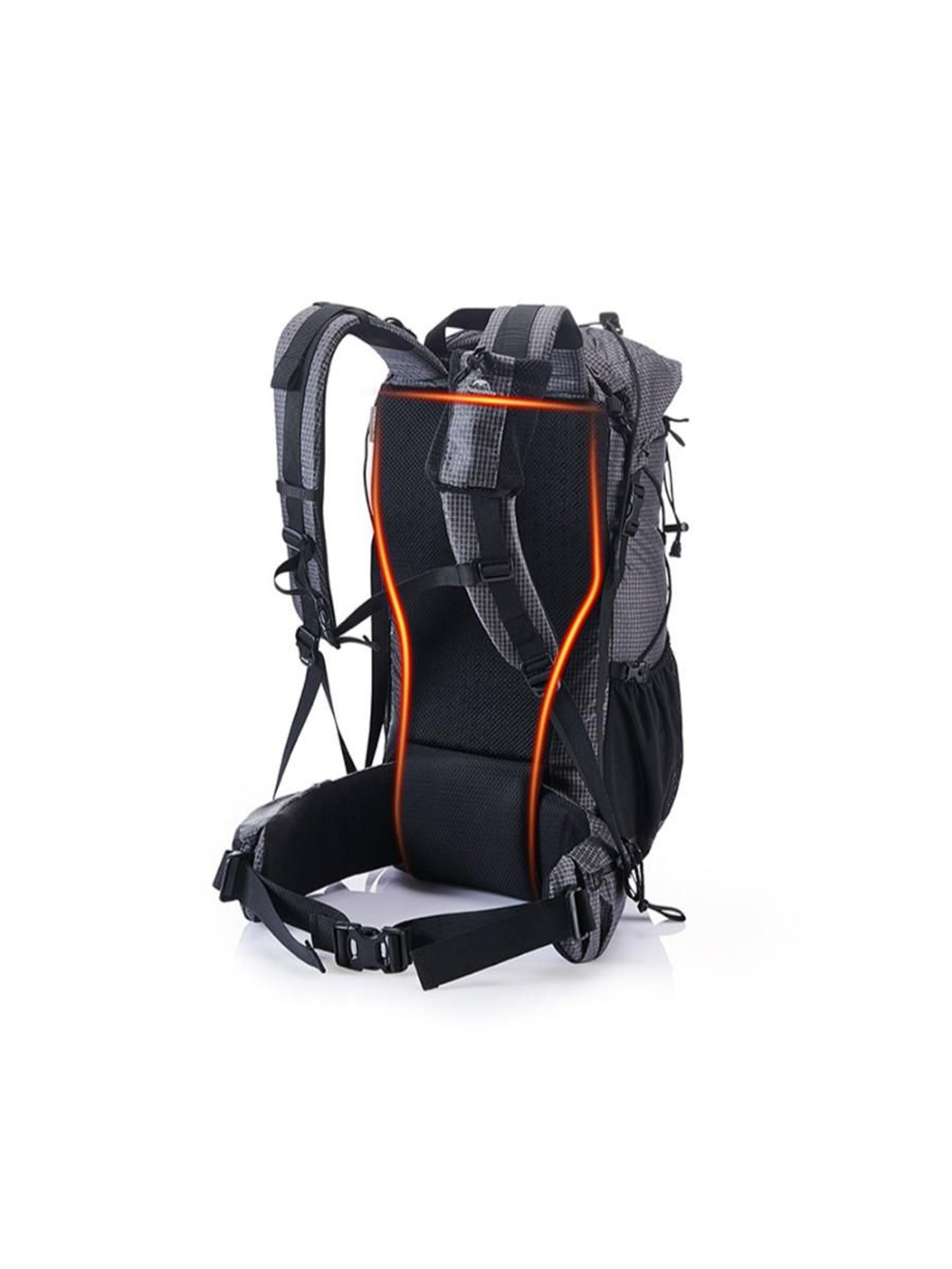 Рюкзак Naturehike Rock Series NH19BP095 60-65 л с рамой, dyneema, черный, 6927595761649