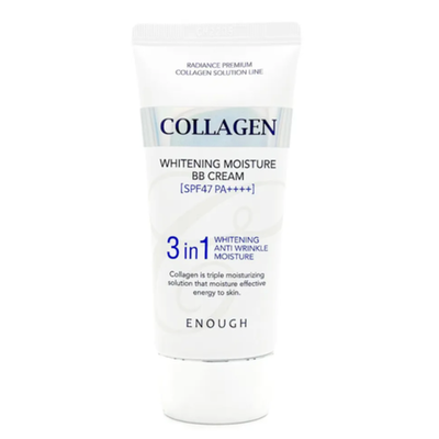 Enough Крем BB с морским коллагеном - Сollagen 3 in1 whitening moisture BB сream SPF47/PA++++, 50г