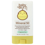 Sun Bum, Baby Bum, минеральный солнцезащитный стик для лица, SPF 50, без отдушек, 13 г (0,45 унции)