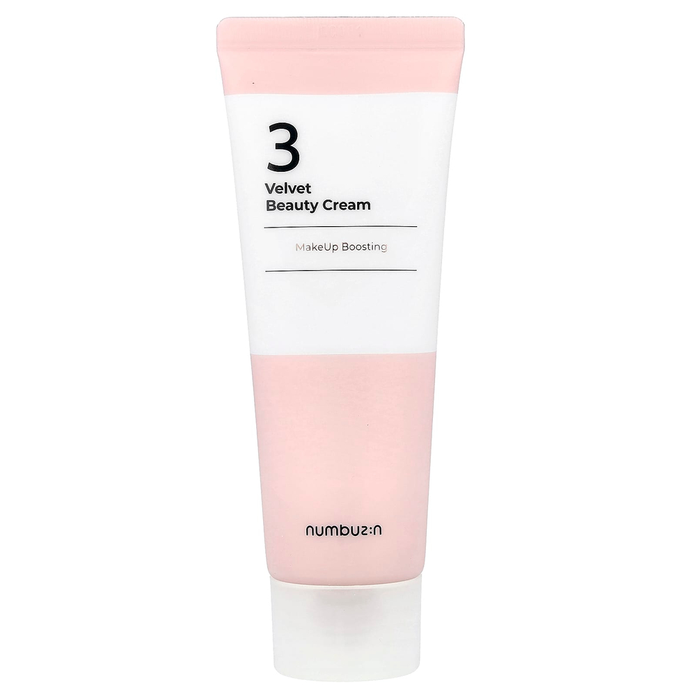 Numbuzin, № 3 Velvet Beauty Cream, крем для усиления макияжа, 60 мл (2,02 жидк. унц.)