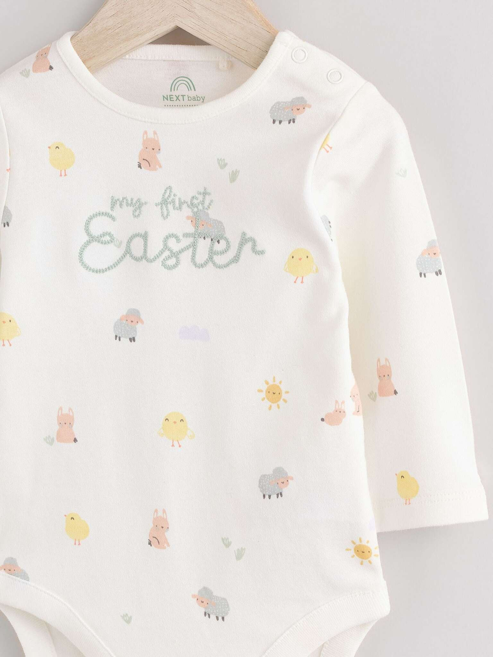 Боди с длинным рукавом для малышей Next E57-300, Молочный