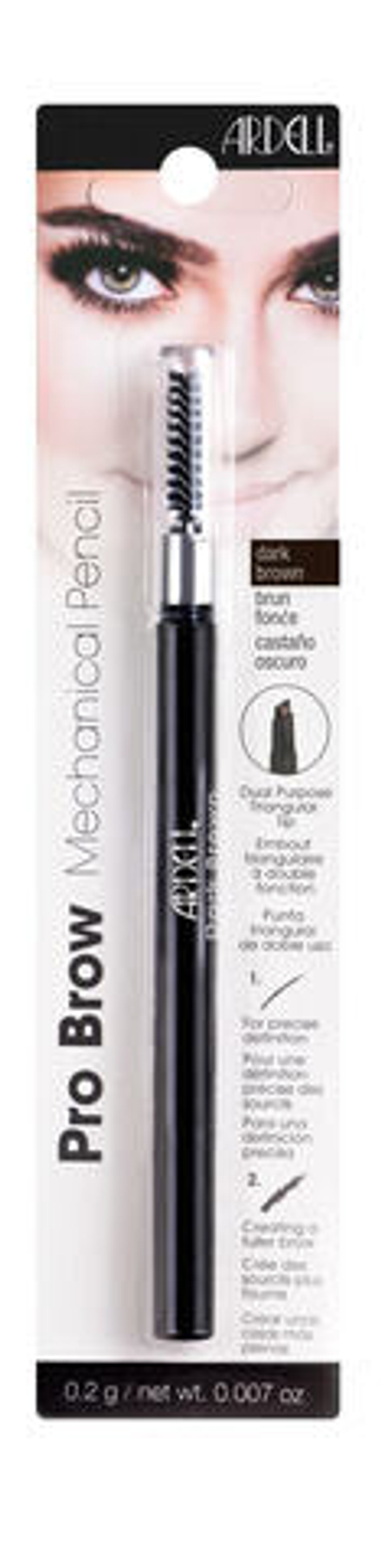 Карандаш для бровей Ardell Pro Brow Mechanical Pencil Dark Brown 0,2 г