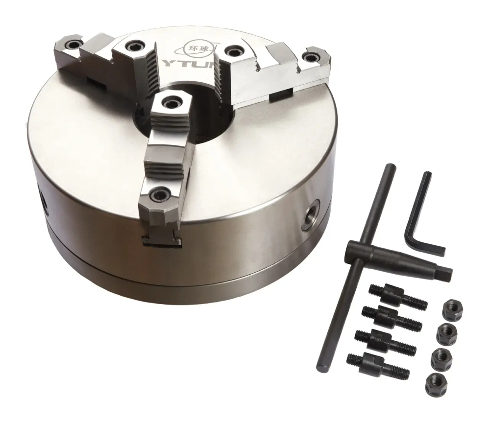 Токарный патрон К11-315C/С6, посадка на условный конус 6, трехкулачковый, самоцентрирующийся, сборные кулачки