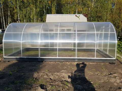 Каркас теплицы "Удачная" Оцинкованная Эконом 20*20мм шаг дуг 0.67м, Ширина 3м, высота 2,1м, длина 6м.