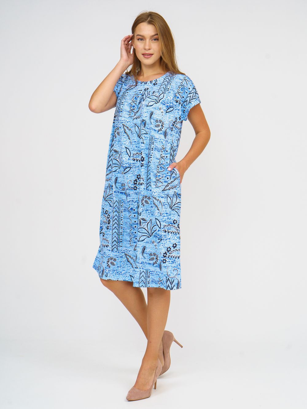 520  Платье  "Голубой" SveTekst (Акция)