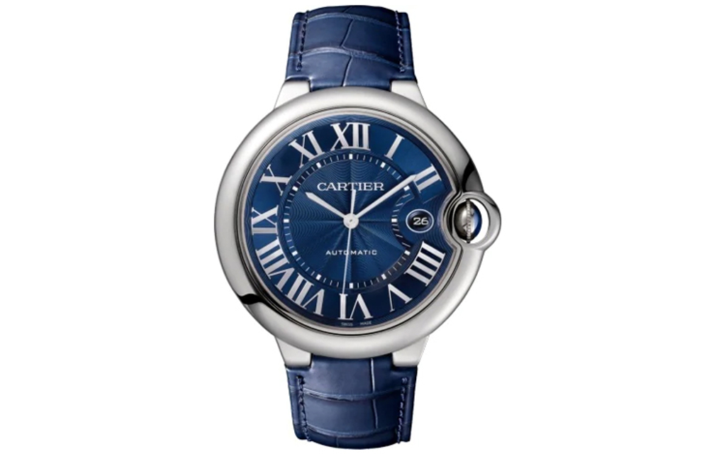 CARTIER Blue Balloon Collection Automatic Mechanical Movement Men"s Watches Watch 42mm Blue Dial