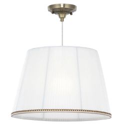 Citilux Вена CL402030 Подвесной светильник бронза с белым абажуром