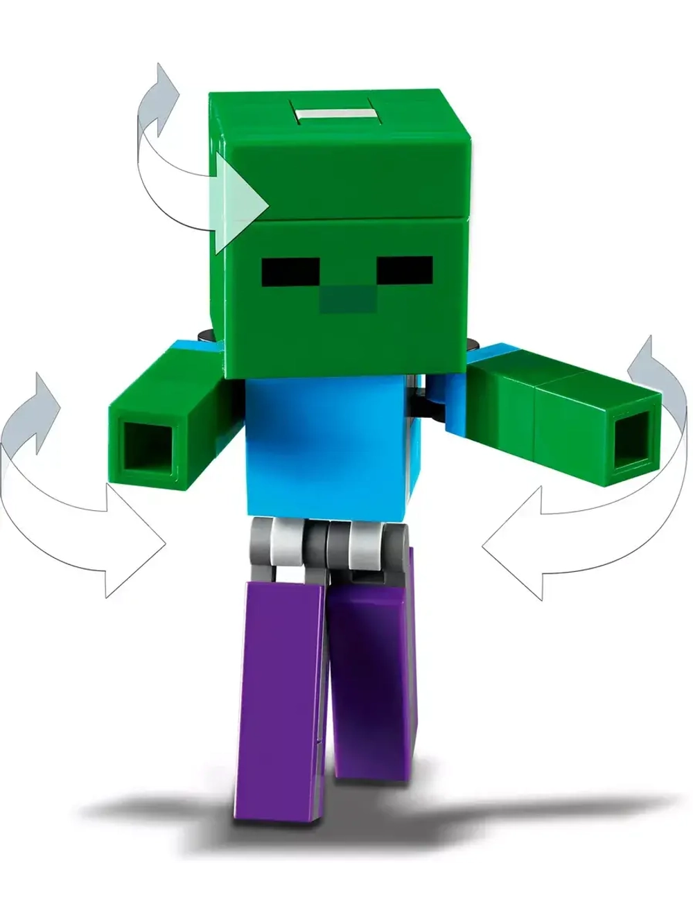 Конструктор Майнкрафт Свинья и Зомби- ребёнок 159 деталей