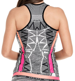 Женский топ теннисный Lucky in Love Santa FE Glow Tank - разноцветный