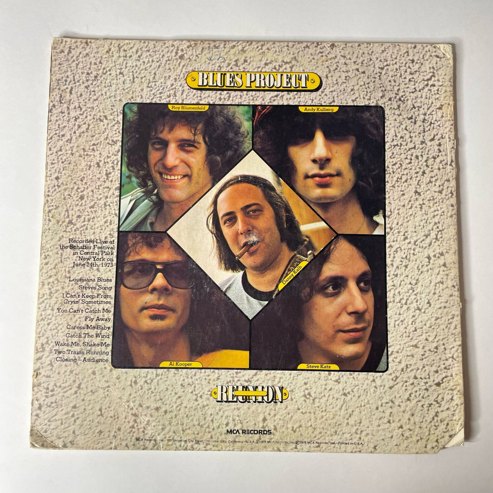 Винтажная виниловая пластинка LP The Original Blues Project Reunion In Central Park (USA 1973)