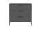 Комод Type 3 ящика ширина 90 см (темно-серый)